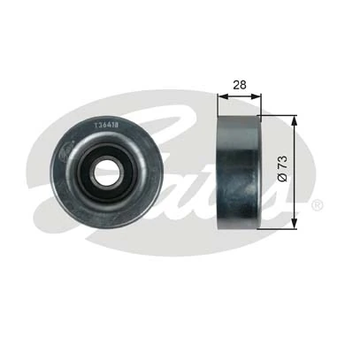 Compre T36418 Gates Rolo parasita da correia de transmissão