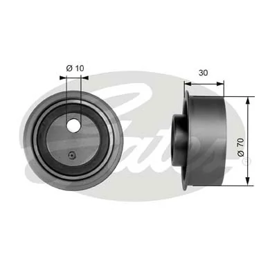 Compre T41041 Gates Rolo de reguladora de tensão da correia do mecanismo de distribuição de gás