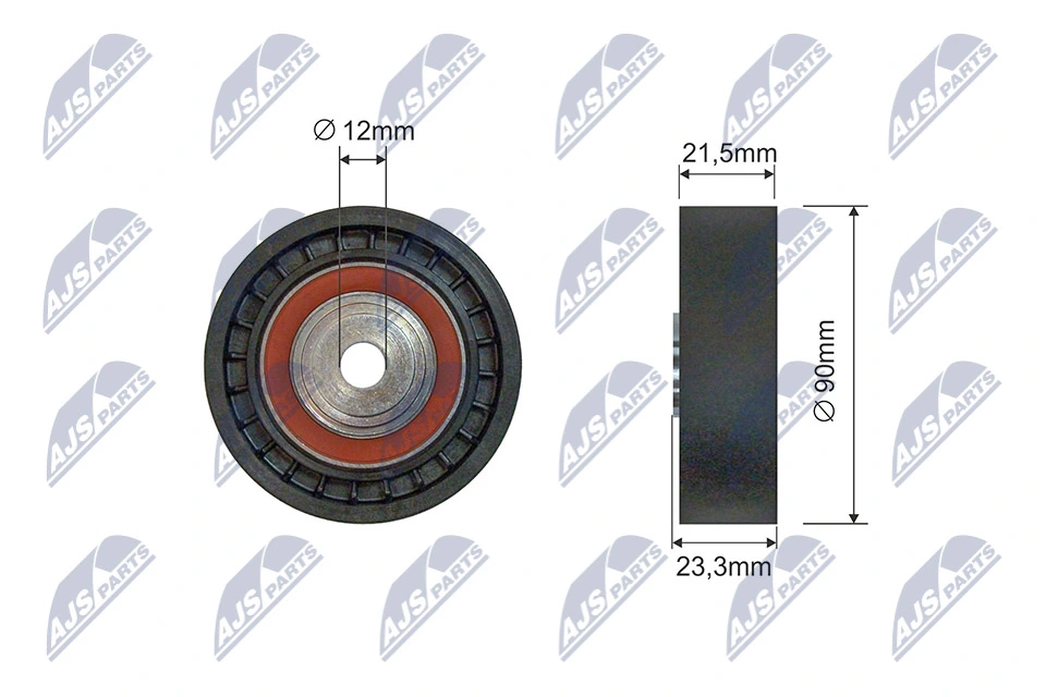 Rolo de reguladora de tensão da correia de transmissão para Toyota Corolla E9