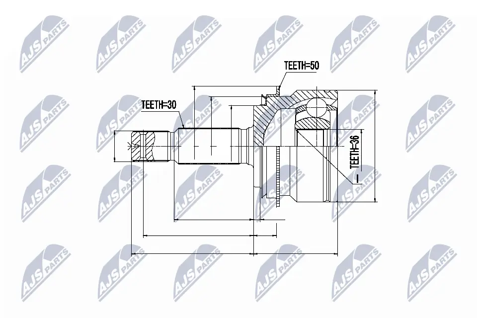Compre Junta homocinética externa dianteira Mitsubishi Pajero 