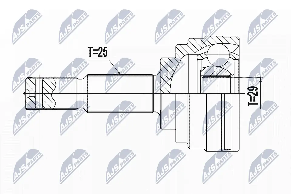 Junta homocinética externa dianteira Nissan/Infiniti 392111FA0B