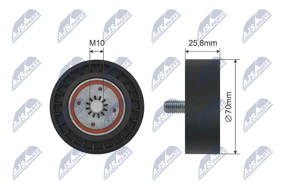 Rolo de reguladora de tensão da correia de transmissão para SsangYong Korando