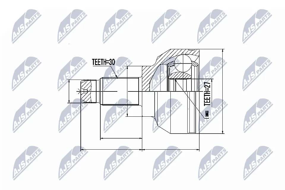  Junta homocinética externa dianteira BMW 3 sedan (E46) (1998 - 2005) 
