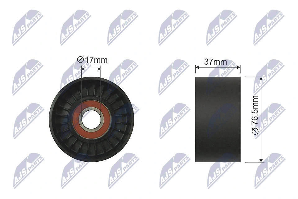 Rolo de reguladora de tensão da correia de transmissão Ford Transit  V184/5 ao melhor preço