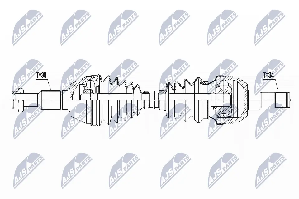 Semieixo traseiro direito Peugeot/Citroen 96624822 preço, a partir de 66,46 USD
