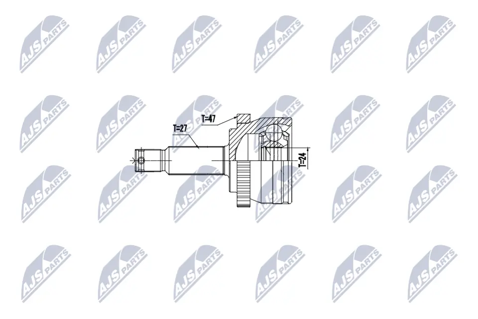 Junta homocinética externa dianteira para KIA Optima III TF