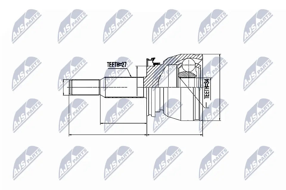  Junta homocinética externa dianteira Ford Explorer SUV (U2) (1994 - 2002) 