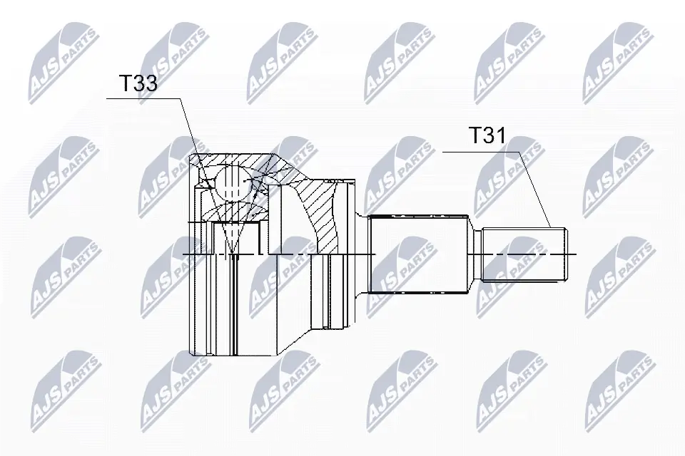 GDB722510 Mazda Junta homocinética externa dianteira direita