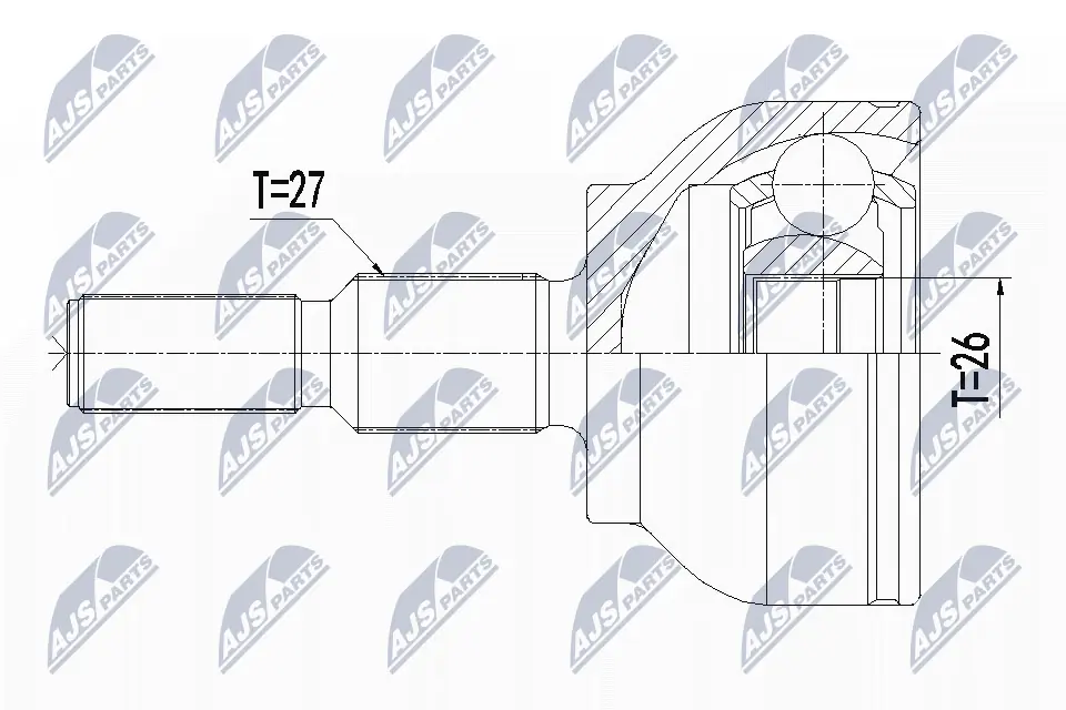 NPZFR044 NTY Junta homocinética externa dianteira