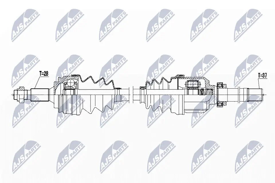 Semieixo (acionador) dianteiro direito Fiat/Alfa/Lancia 9815636280 preço, a partir de 108,54 USD