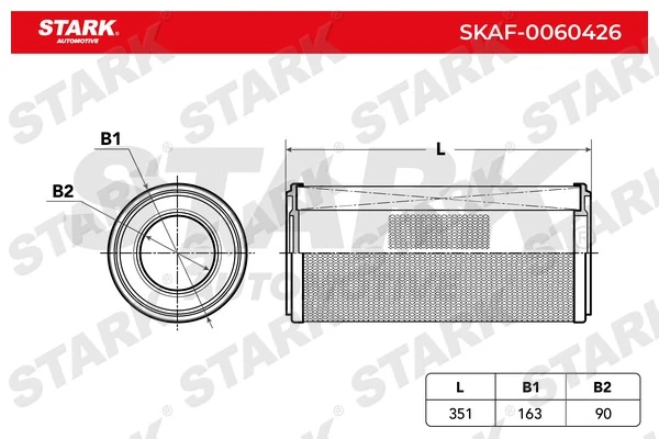 Filtro de ar 3540051M1 Massey Ferguson