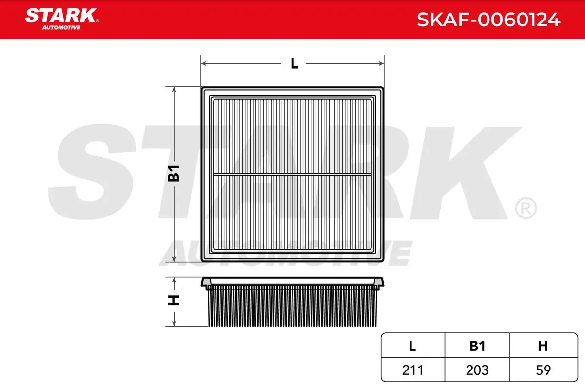 Compre SKAF0060124 Market (OEM) Filtro de ar