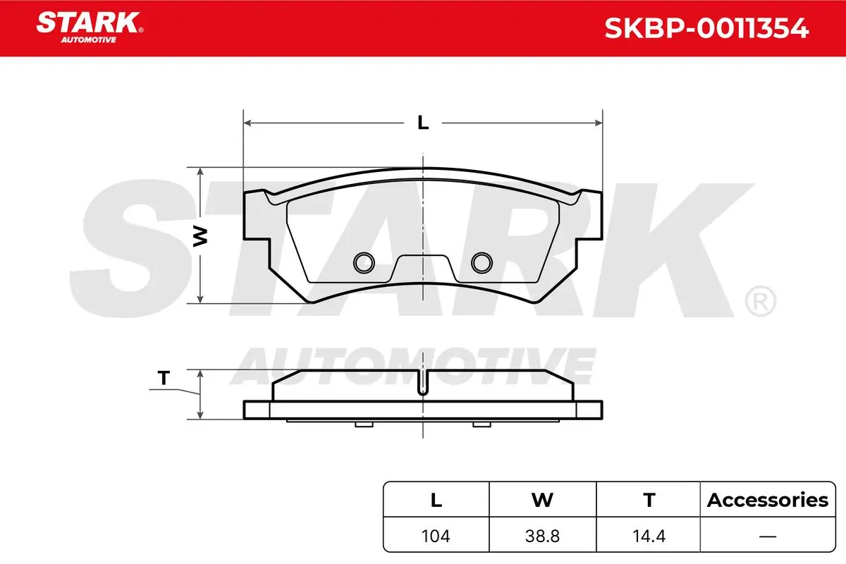 Sapatas do freio traseiras de disco Chevrolet Spark (Matiz)  M300