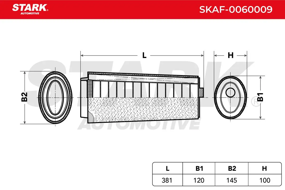 SKAF0060009 Market (OEM) Filtro de ar
