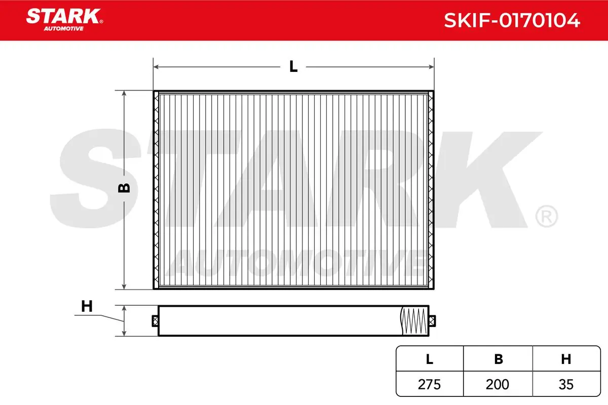 Filtro de salão SKIF0170104 Market (OEM)