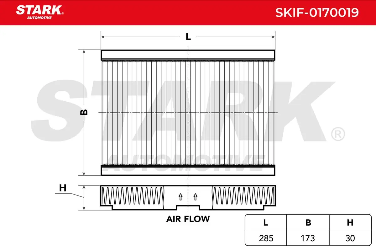 SKIF0170019 Market (OEM) Filtro de salão