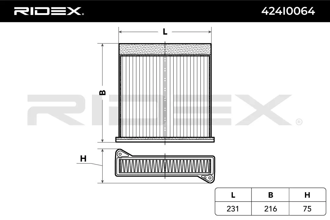 Filtro de salão para Mitsubishi Lancer CSA