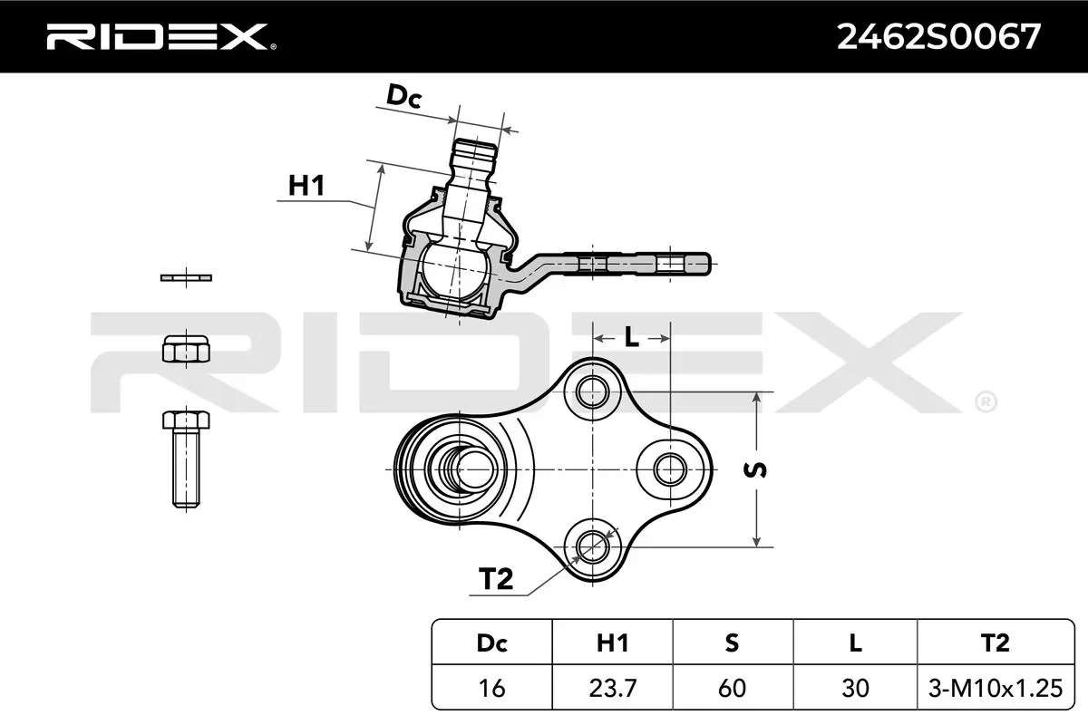 Suporte de esfera inferior Peugeot 306  7A ao melhor preço
