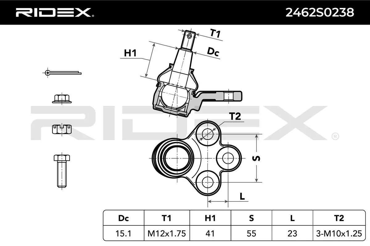 Suporte de esfera inferior Chevrolet Captiva I C100 ao melhor preço