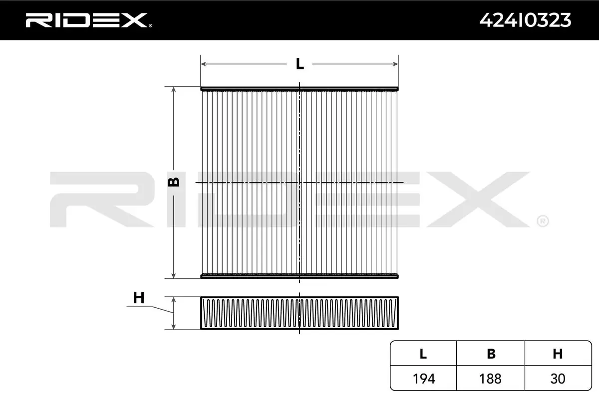 424I0323 Ridex Filtro de salão