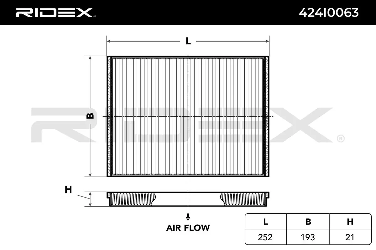 424I0063 Ridex Filtro de salão