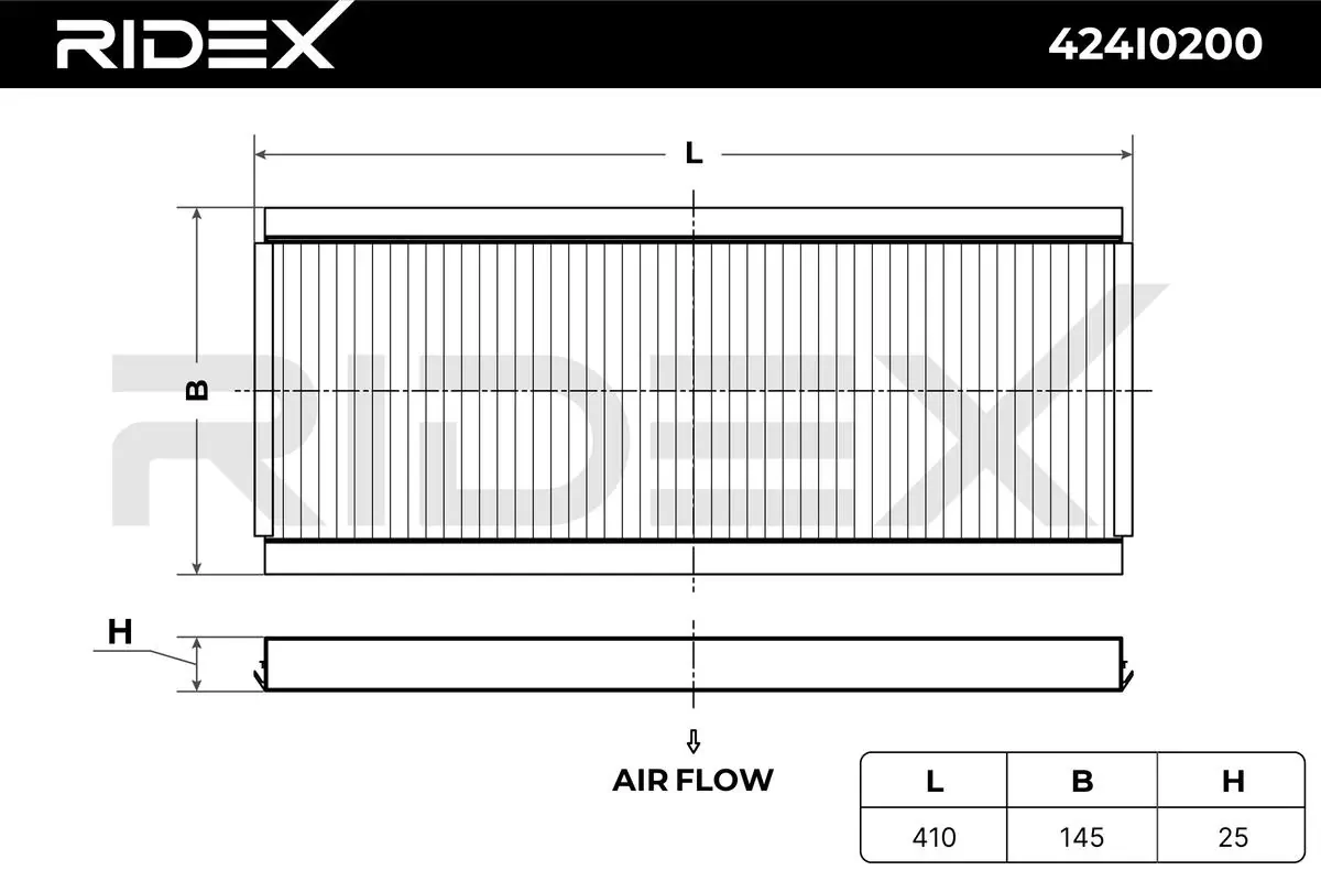 424I0200 Ridex Filtro de salão