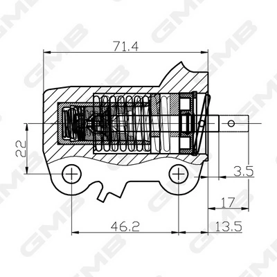 1145A055 Chrysler Reguladora de tensão da correia do mecanismo de distribuição de gás