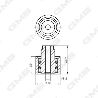Rolo parasita da correia do mecanismo de distribuição de gás GMB GT30620 preço, a partir de 19,54 USD