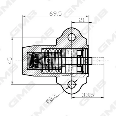 Compre Reguladora de tensão da correia do mecanismo de distribuição de gás KIA Carnival 3