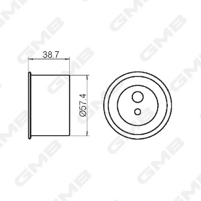 Compre GT10111 GMB Rolo parasita da correia do mecanismo de distribuição de gás