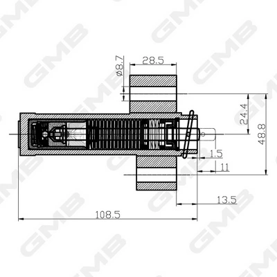 Compre Reguladora de tensão da correia do mecanismo de distribuição de gás Toyota Camry 3