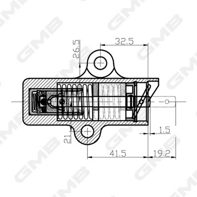  Reguladora de tensão da correia do mecanismo de distribuição de gás Lexus RX 300/330/350/400H SUV (U3) (2003 - 2008) 300/330/350/400H