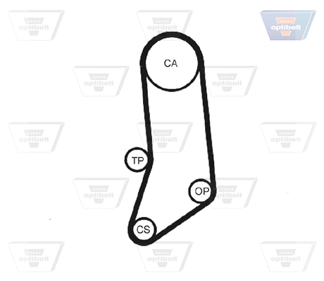 Compre 4401261 Fiat/Alfa/Lancia Correia do mecanismo de distribuição de gás
