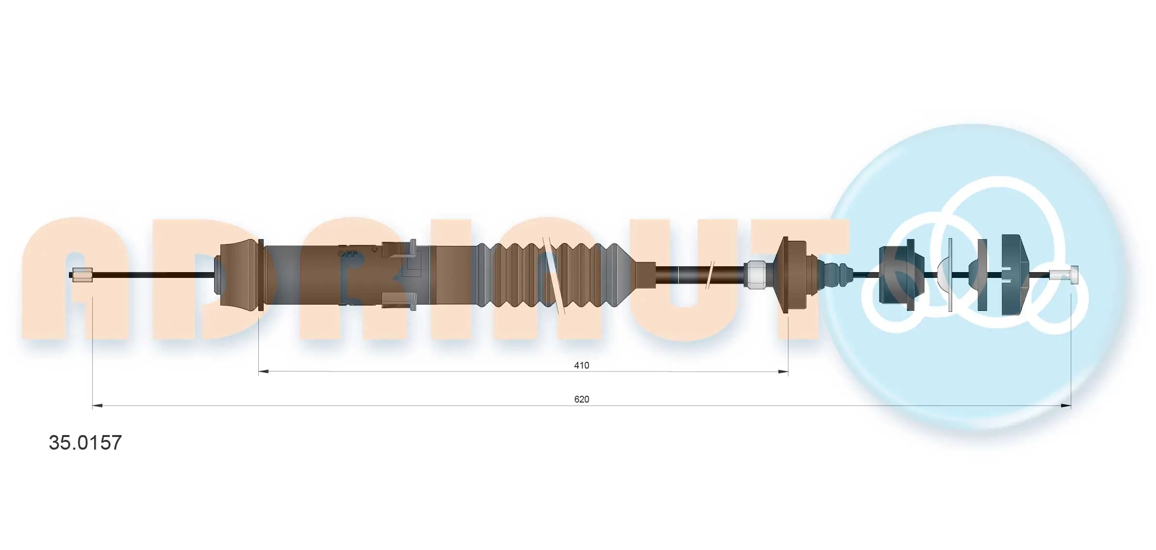 Cabo de embraiagem Peugeot/Citroen 2150Y7 preço, a partir de 37,91 USD