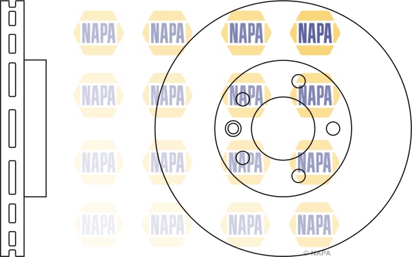 Disco do freio dianteiro para Volkswagen Transporter 7HA, 7HH, 7EA, 7EH
