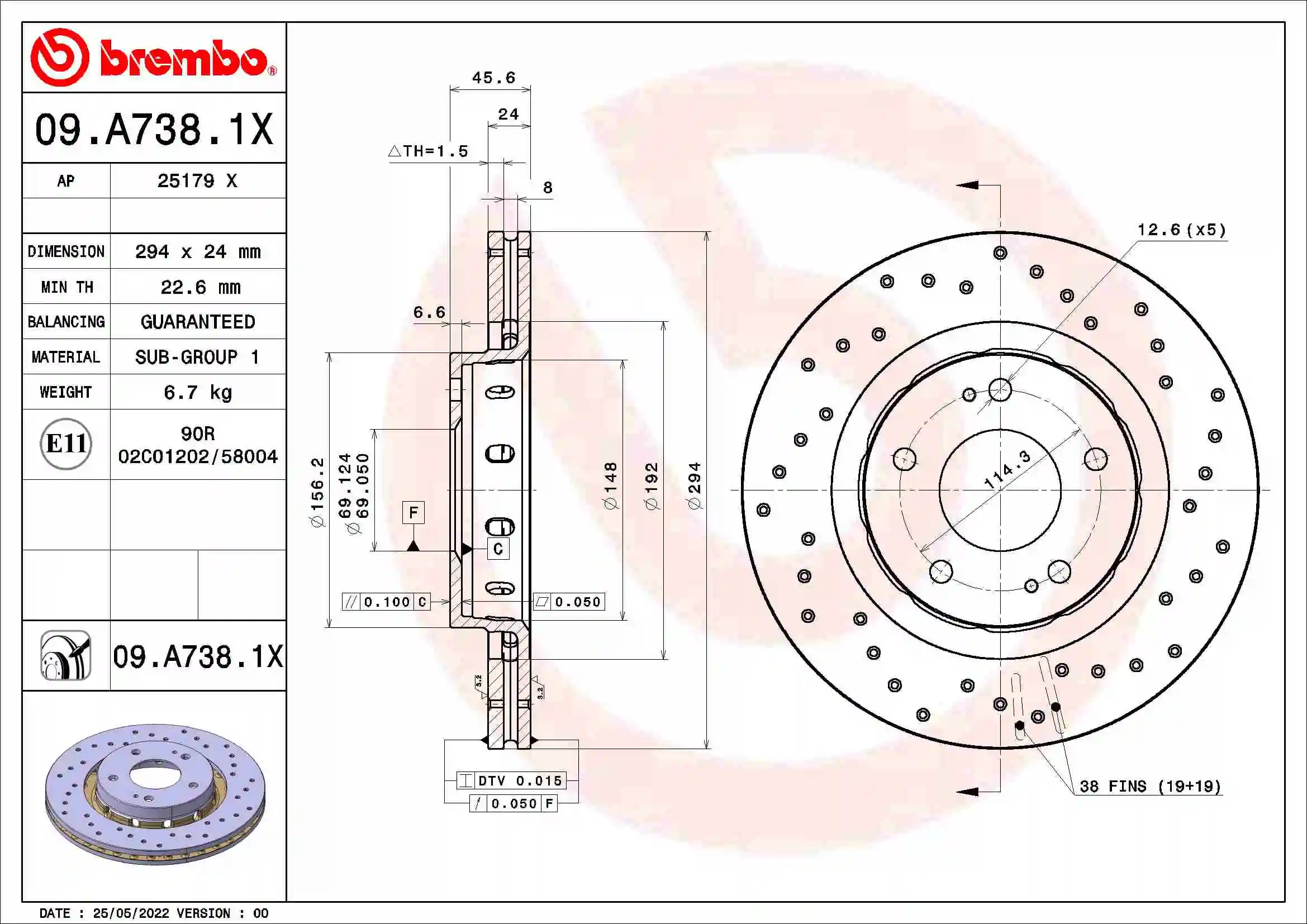 09A7381X Brembo