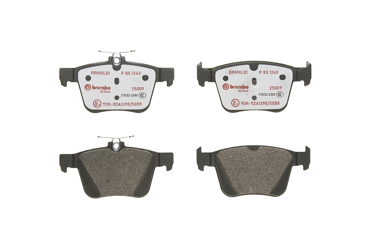 P85124X Brembo Sapatas do freio traseiras de disco