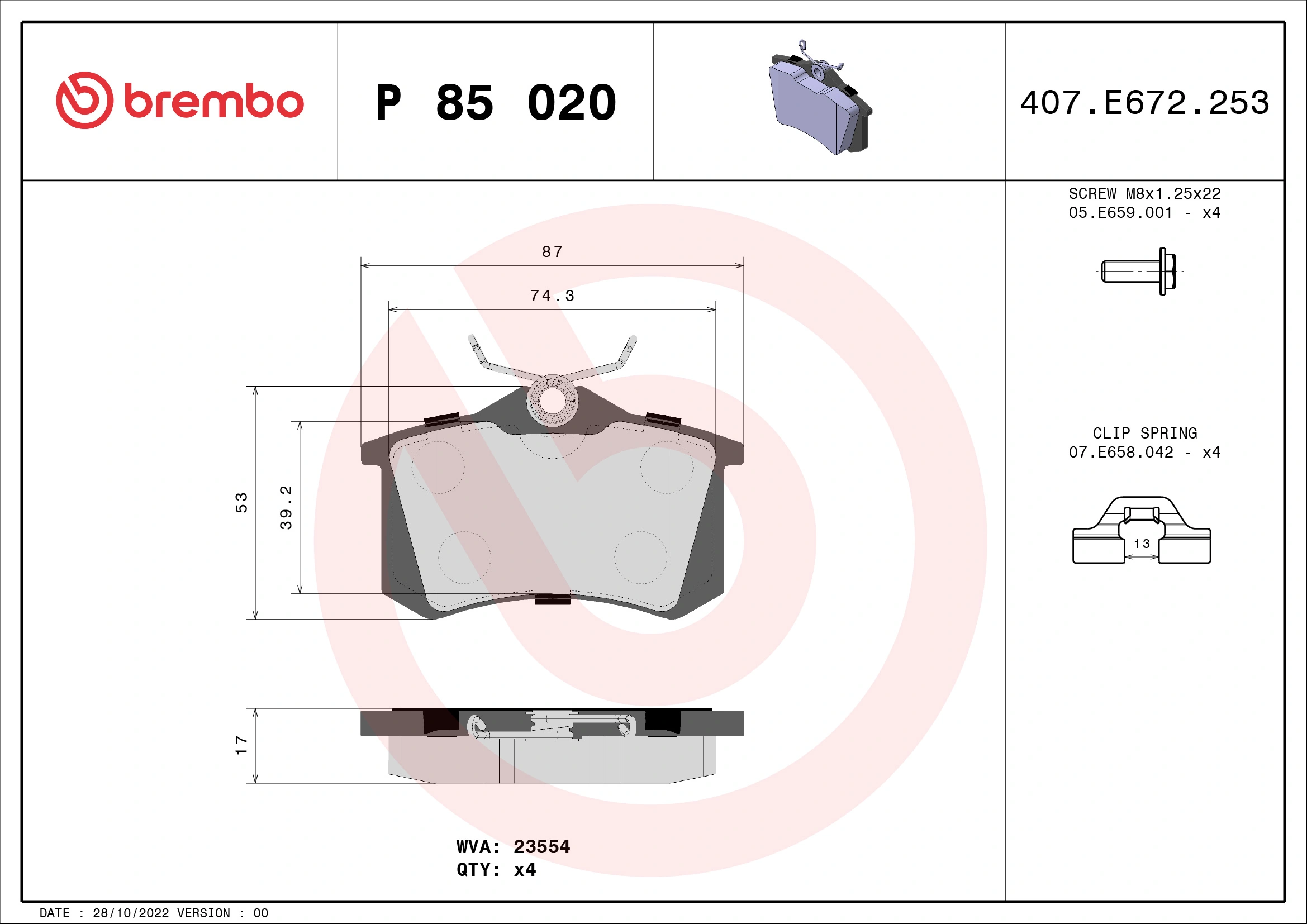 P85020 Brembo