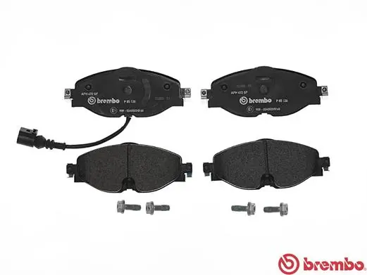 P85126 Brembo Sapatas do freio dianteiras de disco