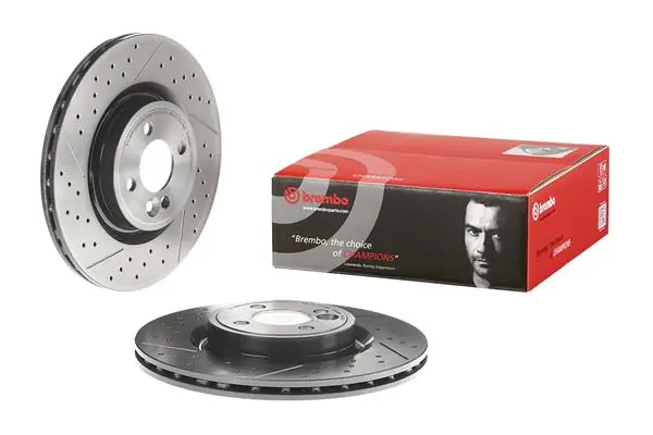 09B75421 Brembo Disco do freio dianteiro