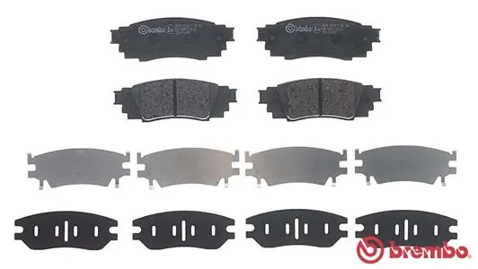 P83160 Brembo Sapatas do freio traseiras de disco