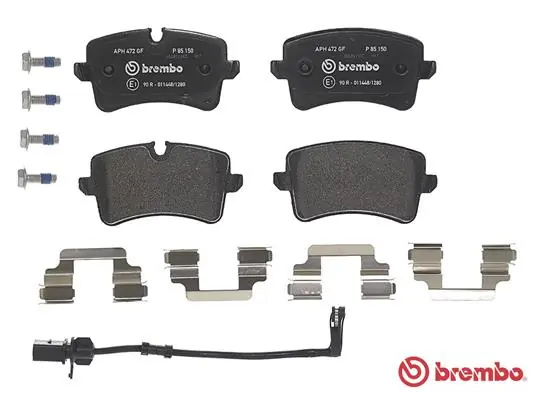 P85150 Brembo Sapatas do freio traseiras de disco