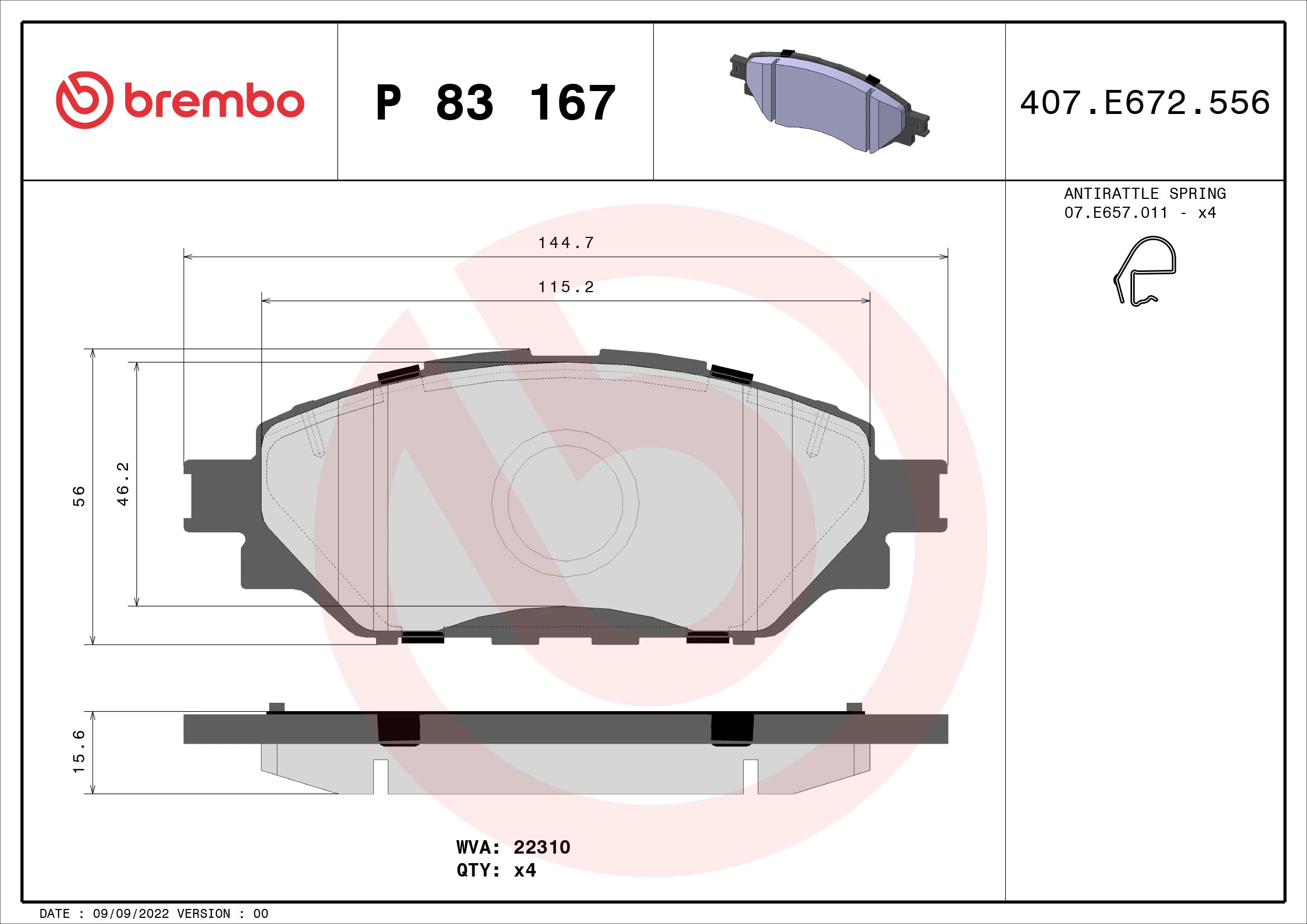 P83167 Brembo