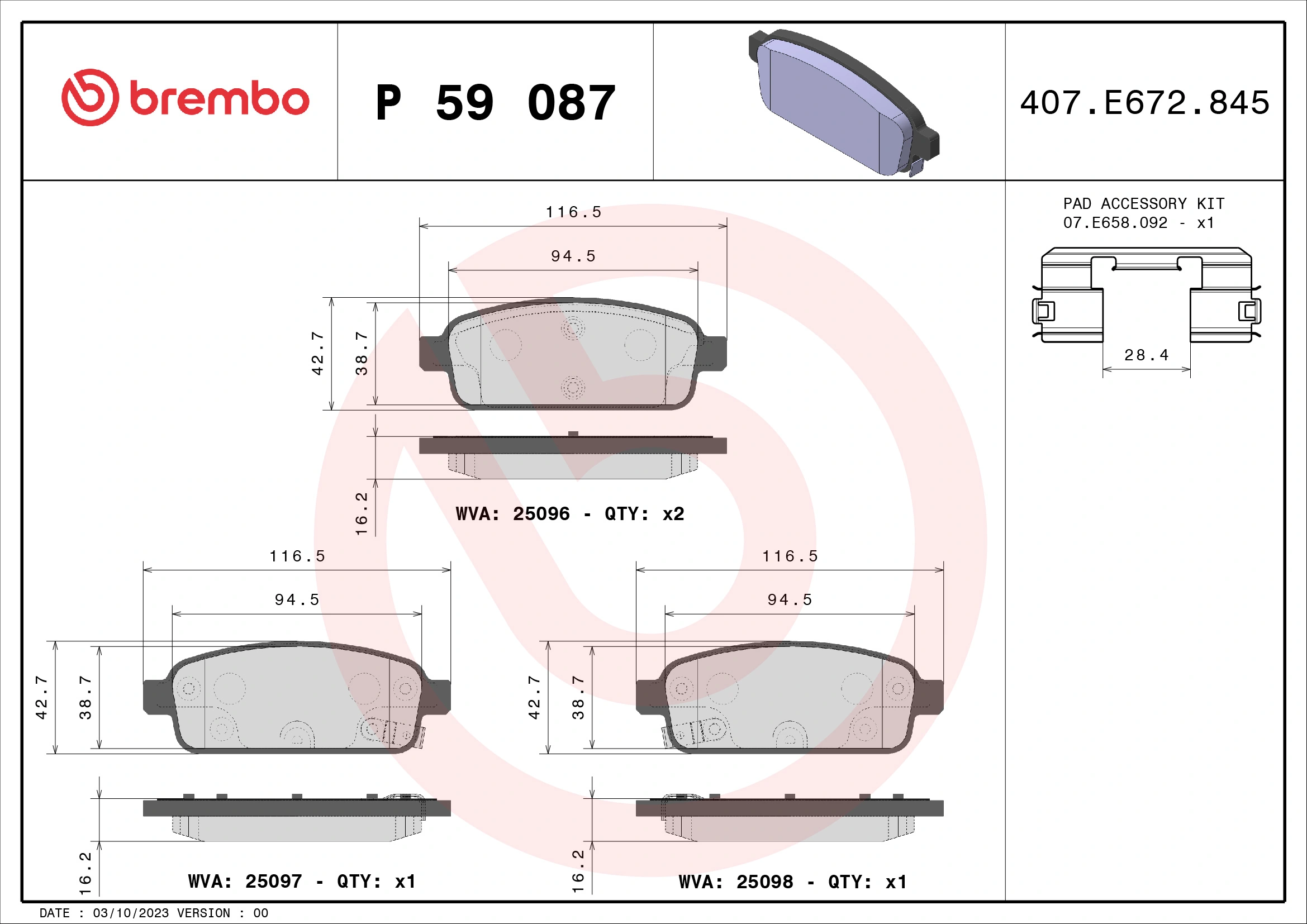 P59087 Brembo