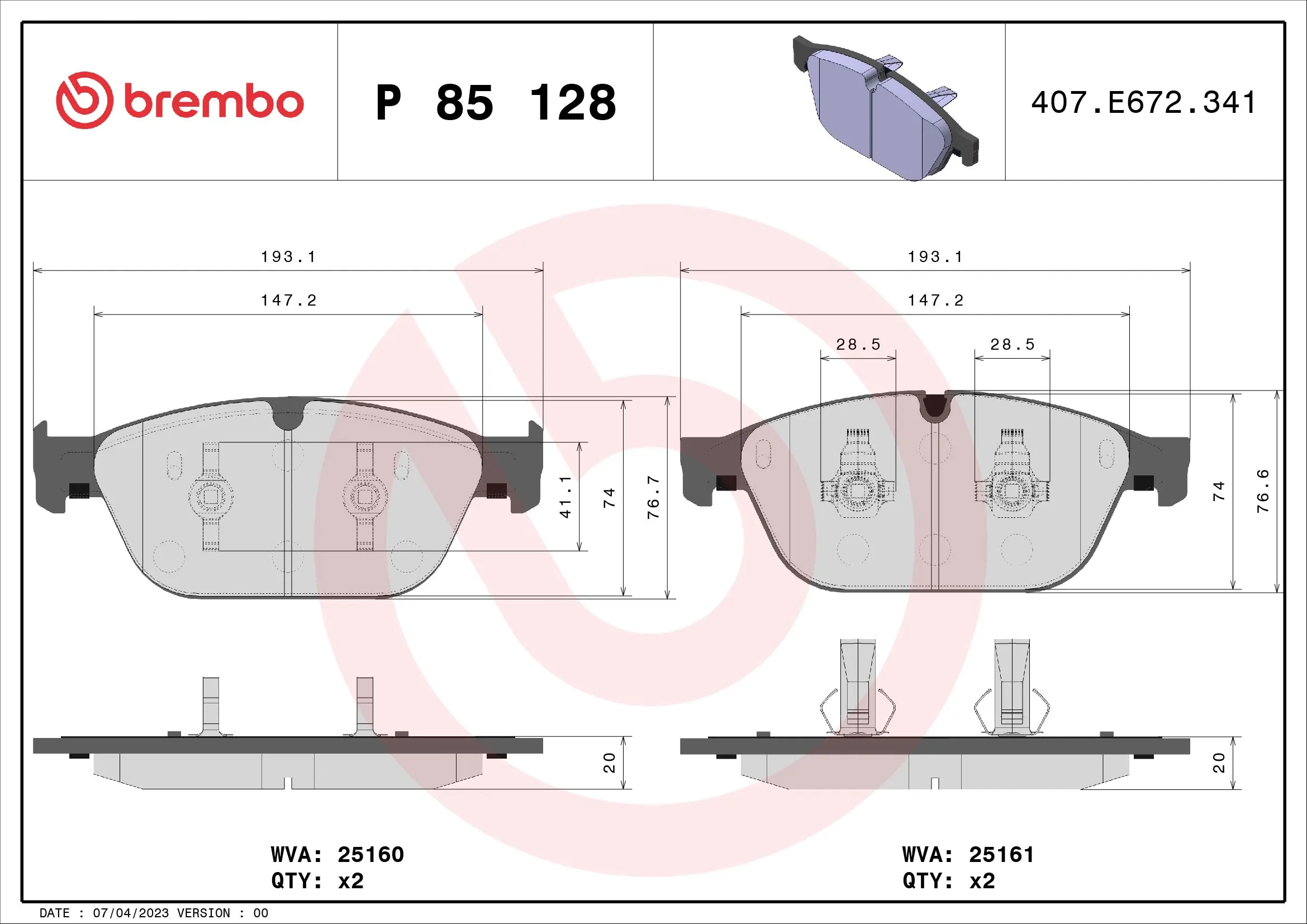 P85128 Brembo