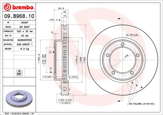 09B96810 Brembo