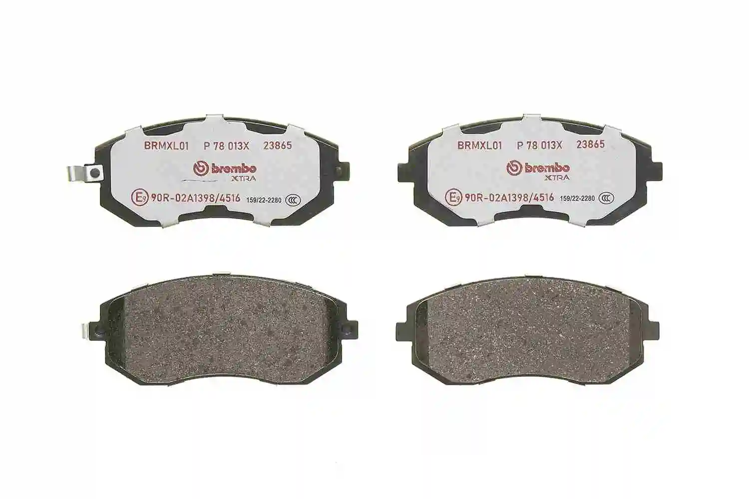 P78013X Brembo Sapatas do freio dianteiras de disco