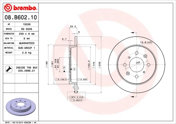 08B60210 Brembo