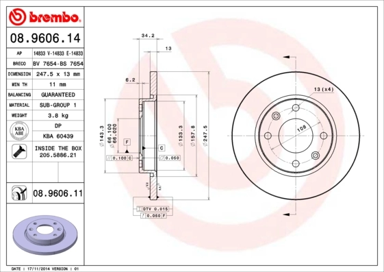 08960611 Brembo