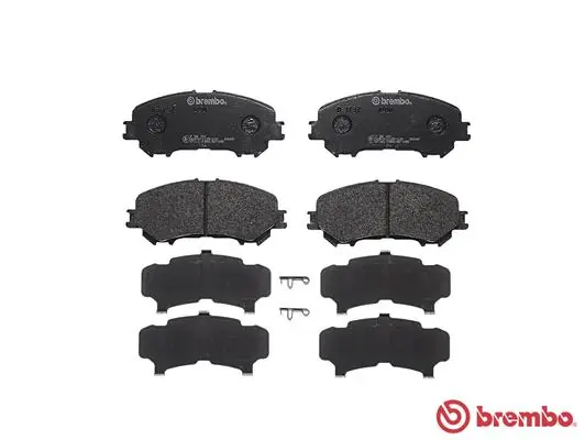 P56100 Brembo Sapatas do freio dianteiras de disco